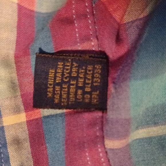 JOS. A. BANK SPORTSWEAR, MENS PLAID, SHIRT, SIZE LARGE, 16- 16 1/2. - Picture 6 of 6